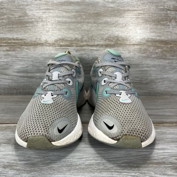 Nike Womens Renew Run Sky Gray Hyper Turquoise CK6360-007 Running Shoes Size 7.5 - Picture 2 of 13